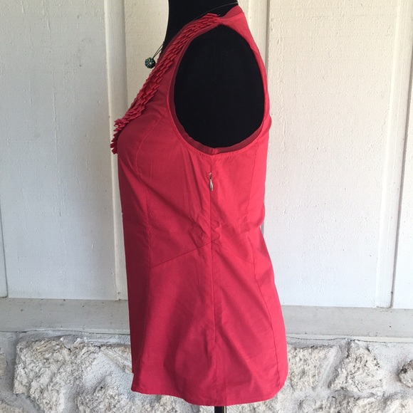 DONATED Express hot pink stretch sleeveless blouse - Picture 4 of 8